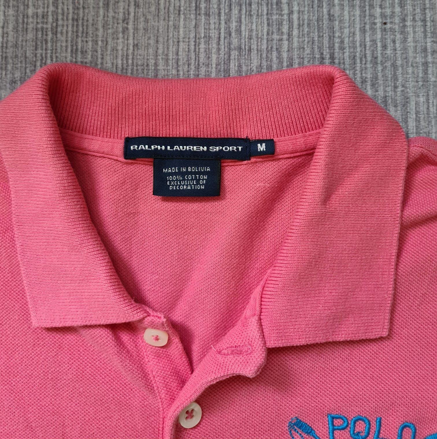 Ralph Lauren damska koszulka polo M różowa T-shirt USA