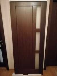 Деревянная межкомнатная дверь шпонированная (венге)