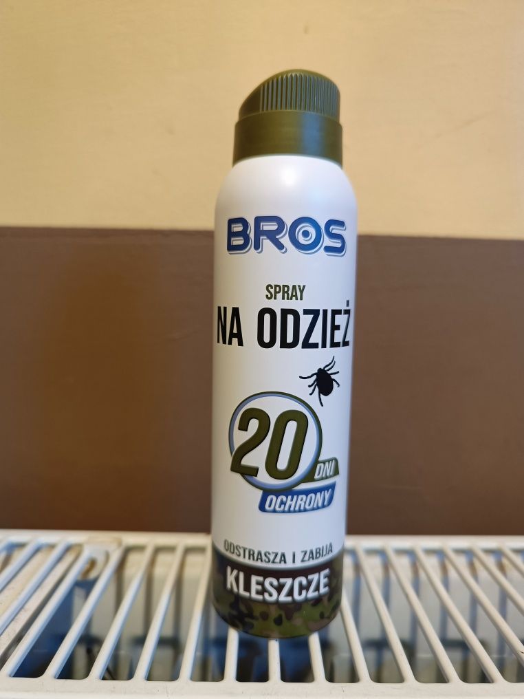 Bros spray na odzież Odstrasza i likwiduje kleszcze Megaskuteczny