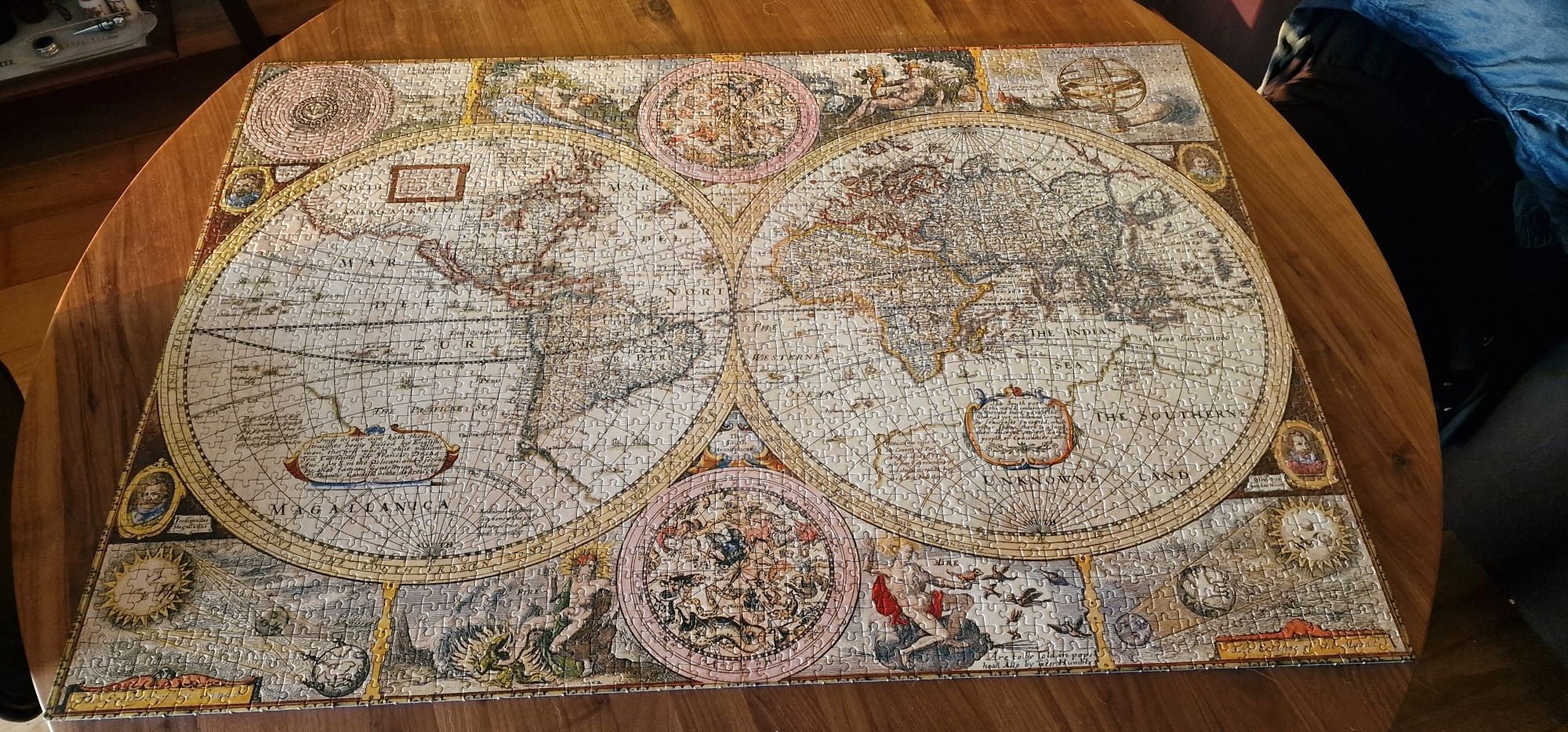 Puzzle 2000 peças Mapa Mundo Antigo