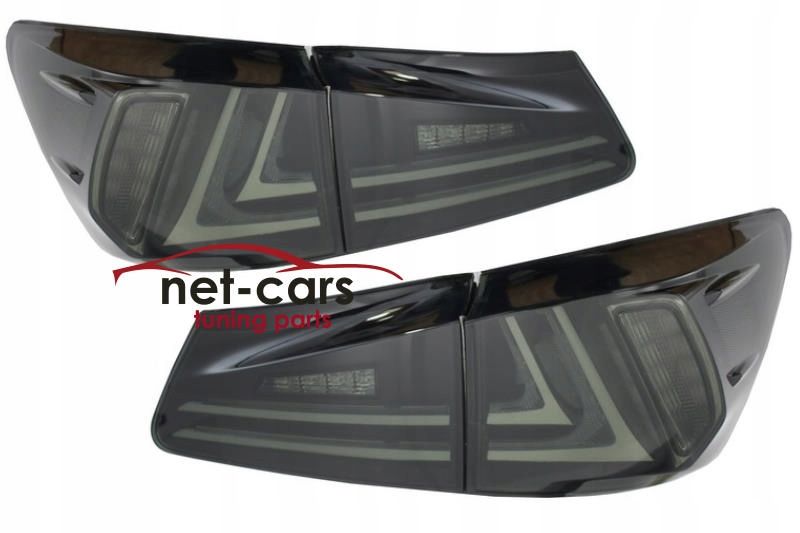 Lampy tylne tył LEXUS IS 250 XE20 06- 12 FULL LED Czarne dymione