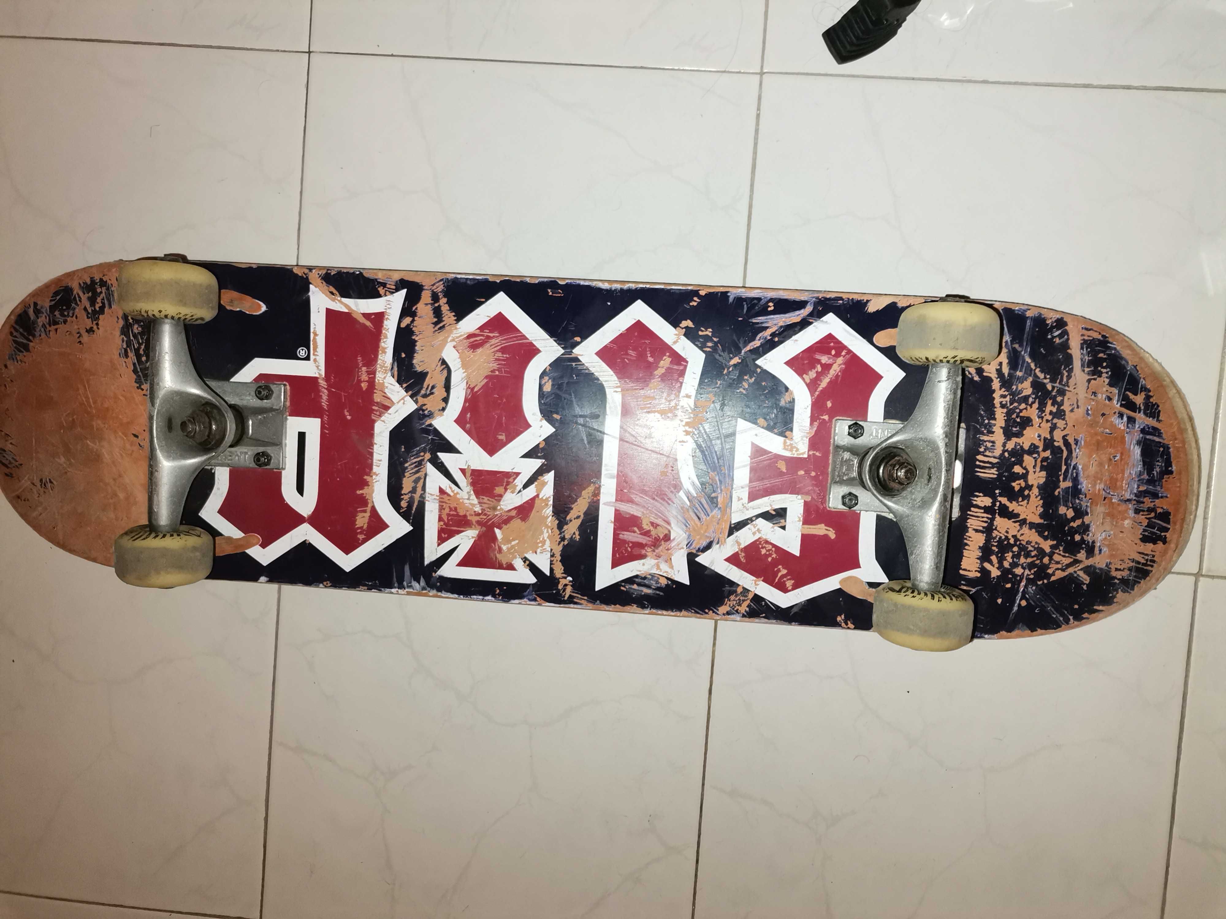 Skateboard skate, shape flip, truck element, roda spitfire