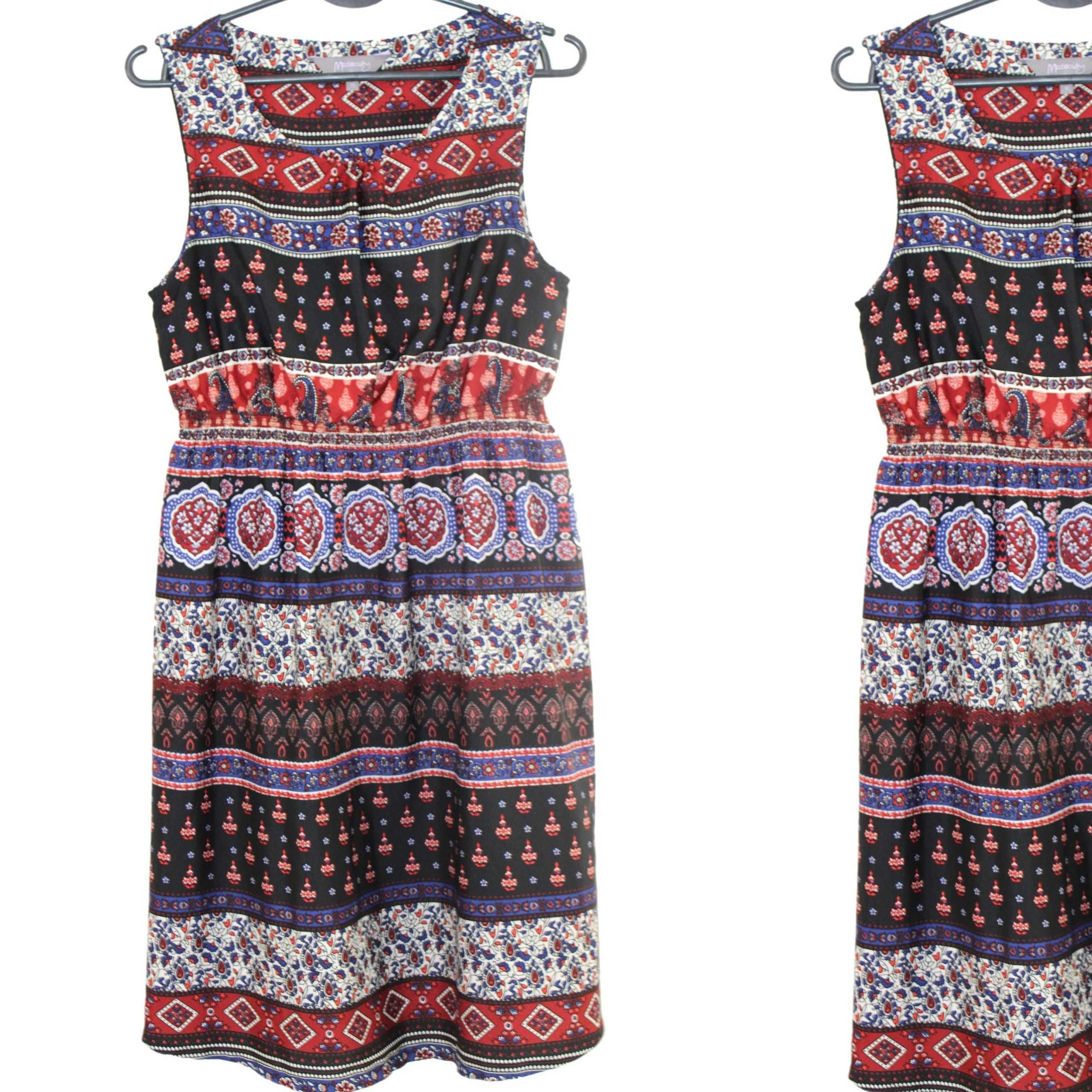z5 NEW LOOK MATERNITY Stylowa Wzorzysta Lekka Sukienka 38 M