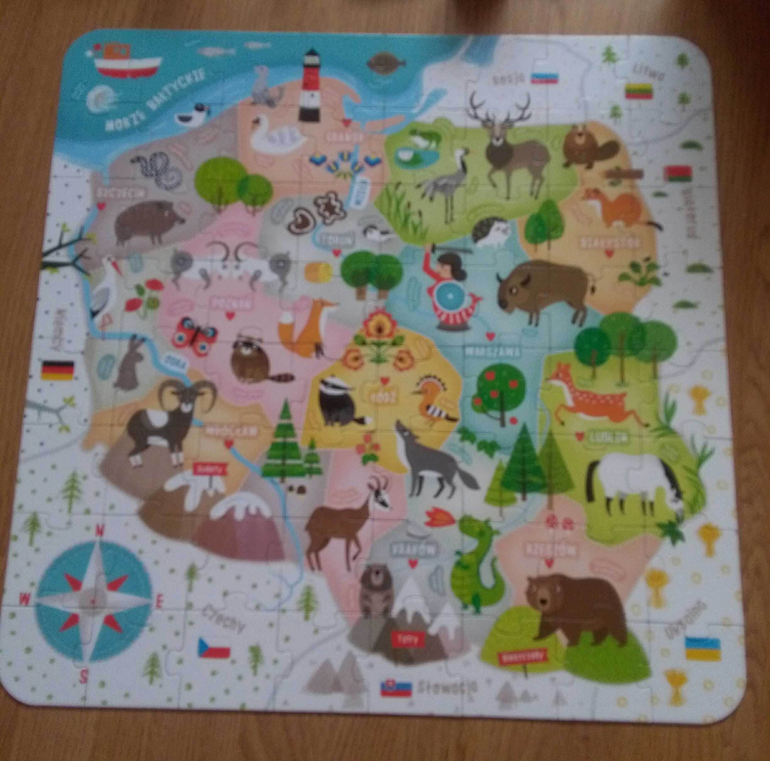 Puzzle czuczu mapa polski