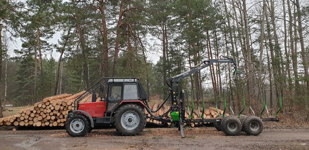 Traktor Belarus 952.2 plus przyczepa FAOFAR