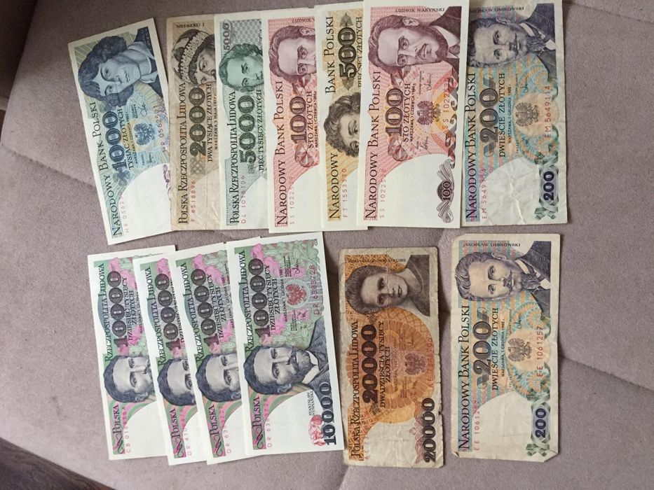 Stare banknoty prl