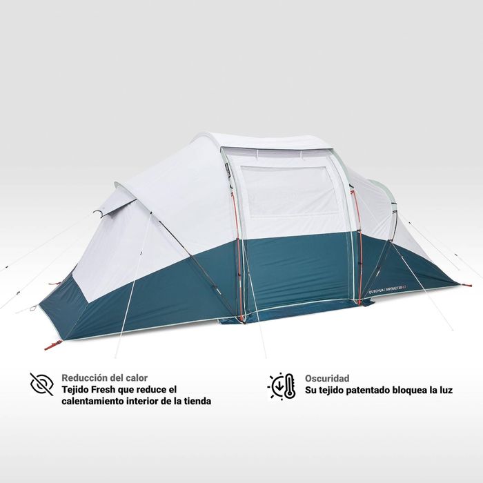 Tenda de campismo com varetas ARPENAZ 4.2 F&B - 4 pessoas - 2 quartos