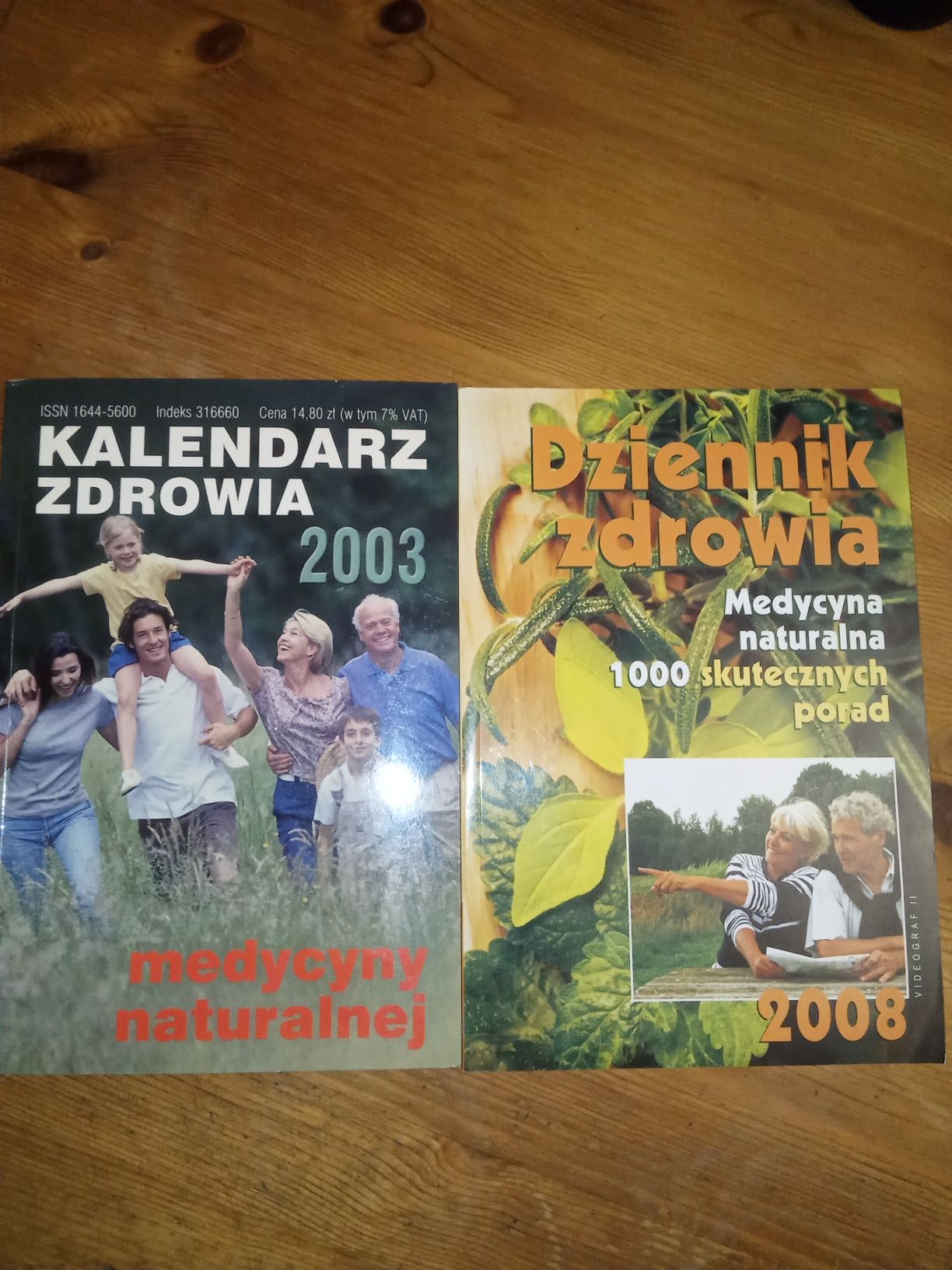 Kalendarz zdrowia, Dziennik zdrowia.Zestaw medycyna naturalna.