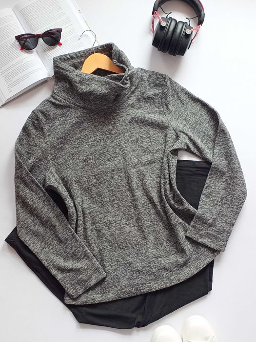 Nowa szara bluza wysoki kołnierz ocieplana damska Regatta 36 S