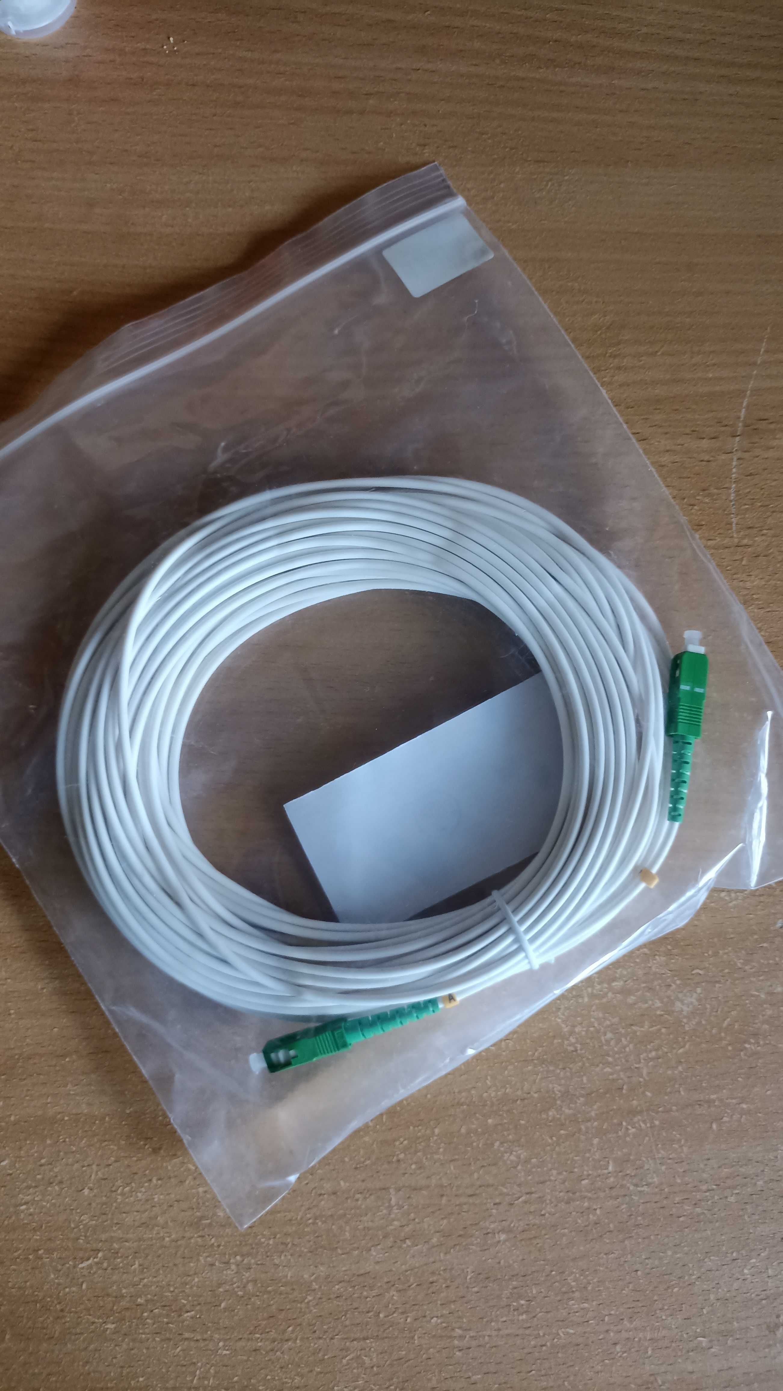 Kabel patchcord światłowód SM SC/APC-SC/APC 20m