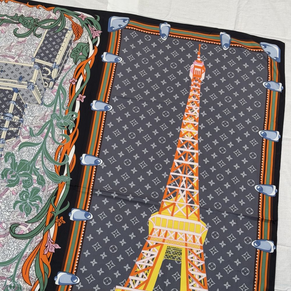 Платок хустка шовк шелк великий большой Louis Vuitton hermes