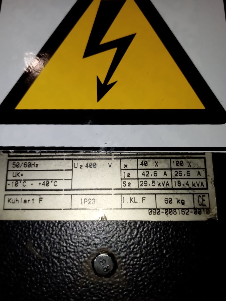 Transformator 400V na 160do 230V 29kW nowy9