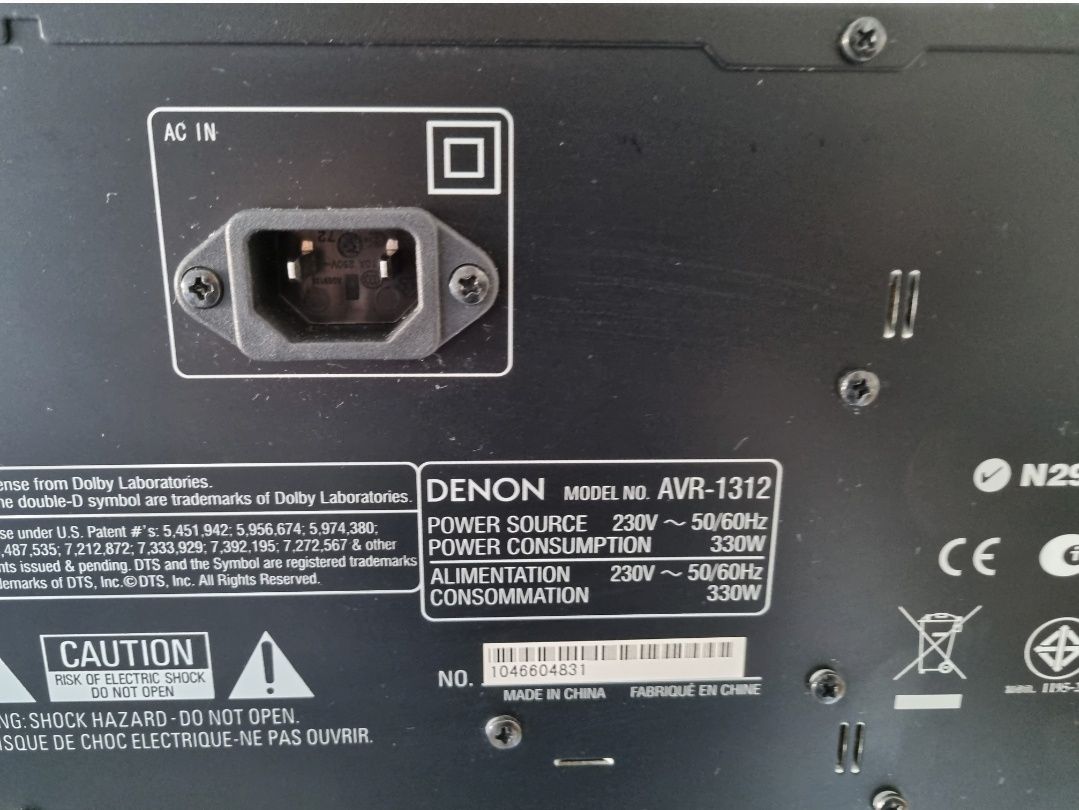 Amplituner Denon zestaw głośników Eltax