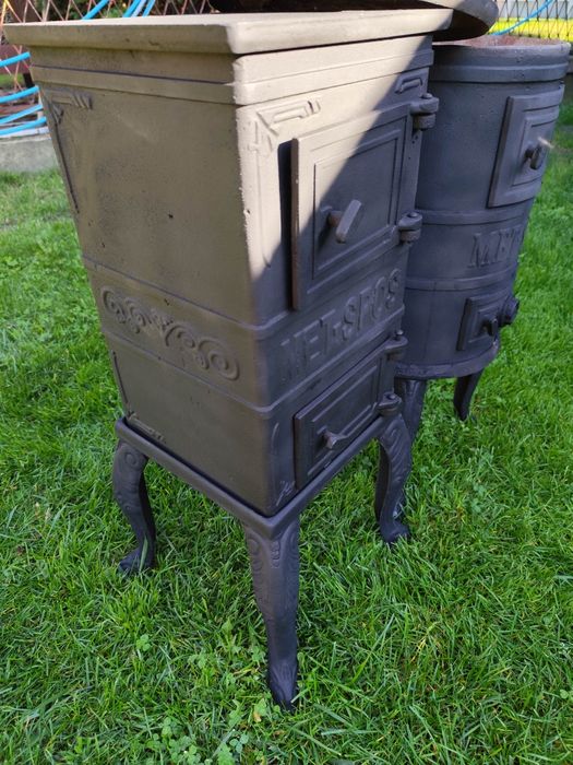 piec solidny żeliwny koza z fajerką cyganek piecyk