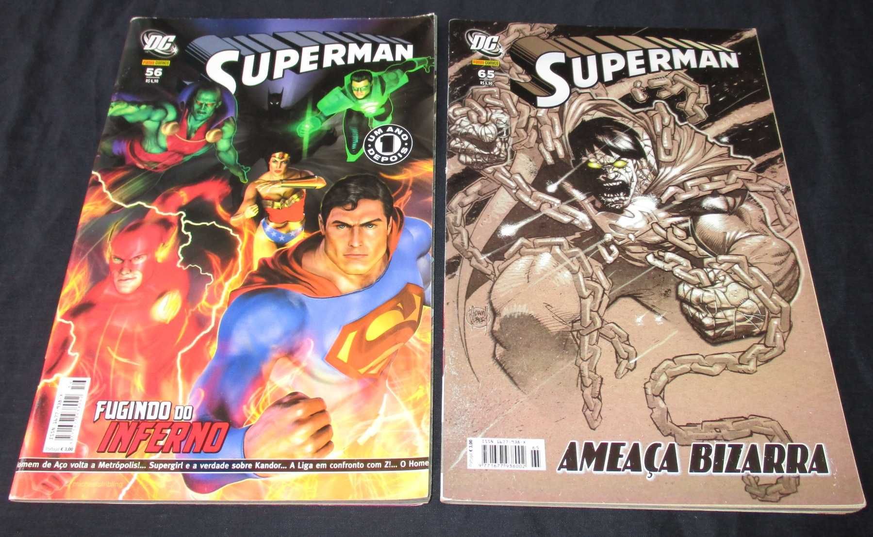 2 livros BD Superman Dc Panini Comics 2007