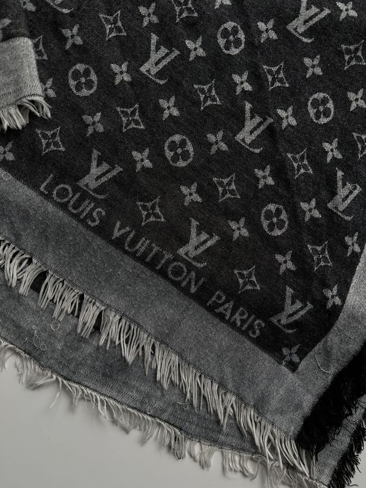 Louis vuitton szal chusta monogram kaszmir jedwab