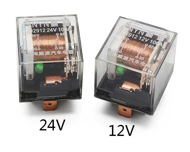 Реле автомобильное на колодку 100А 12в и 24в