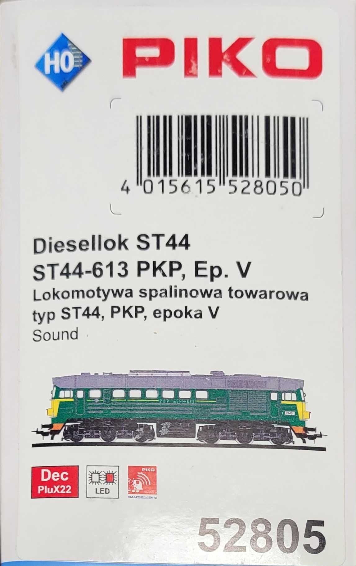 Lokomotywa ST44 - 613 PIKO 52805 H0 DCC Sound piko 4.1. Nowość z 2017r