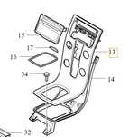 VOLVO C30 S40 V50 R-DESIGN panel blenda wodospad deski rozdzielczej 30695709