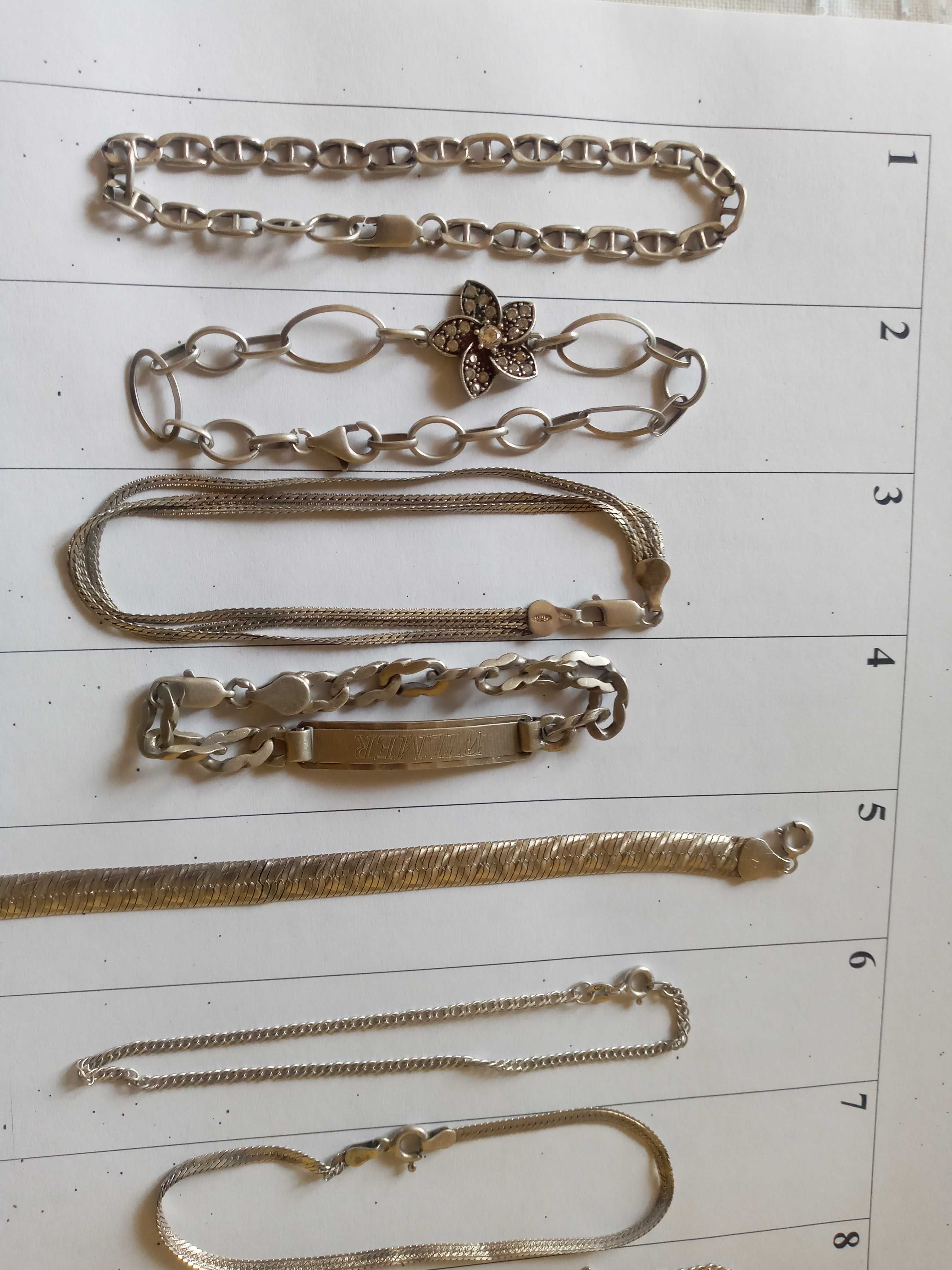 Гламурный коллекционный набор серебряный браслет