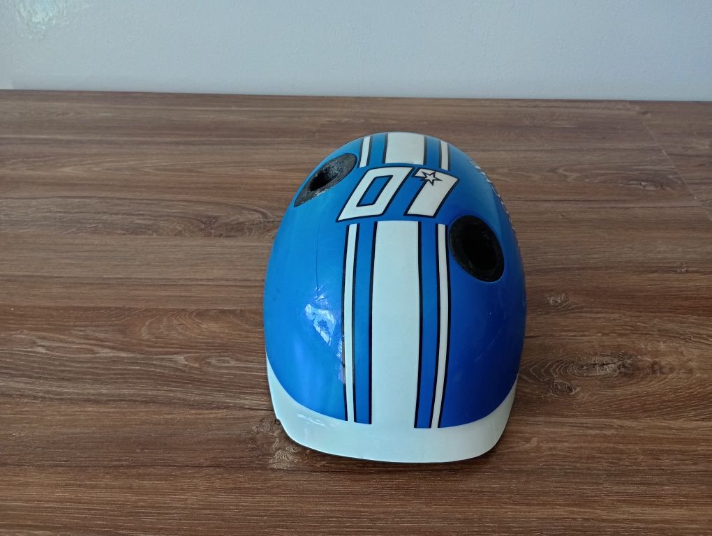 Kask rowerowy niebieski