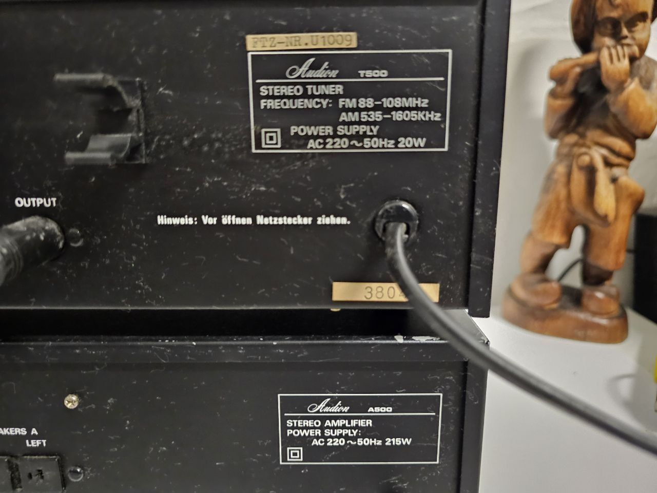 Wzmacniacz, tuner Audion A500/T500 , Japan