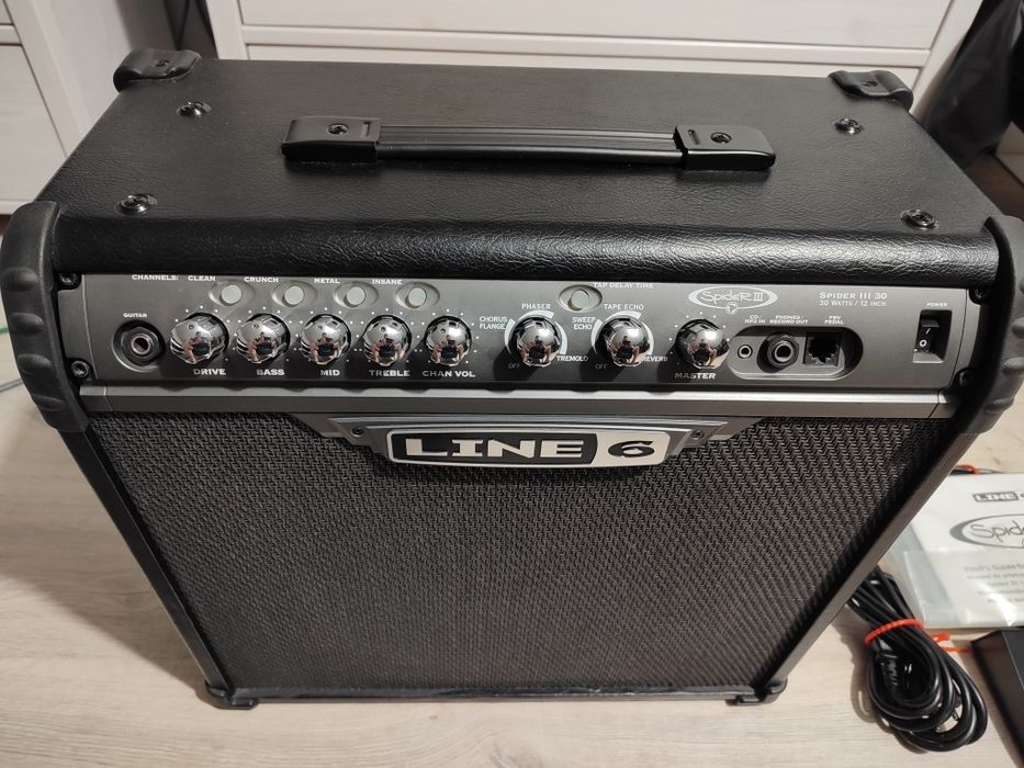 Rarytas! LINE 6 Spider III 30w 1x12 Celestion+footswitch. Jak Nowy!
