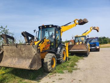 Wynajem Koparko-Ładowarki Koparka JCB 3CX Bytom Gliwice Zabrze Śląsk