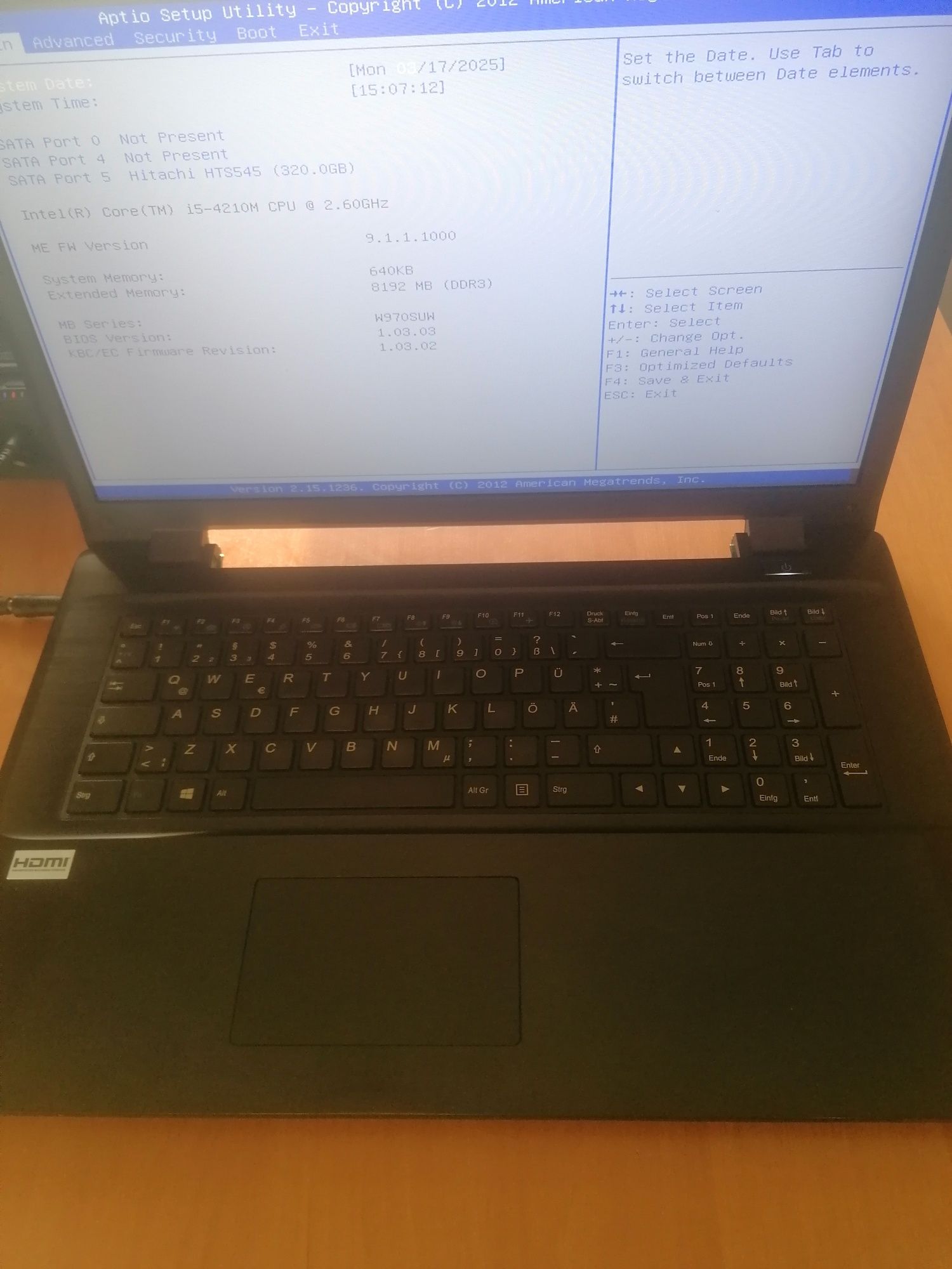 Ноутбук 17.3" Clevo W970