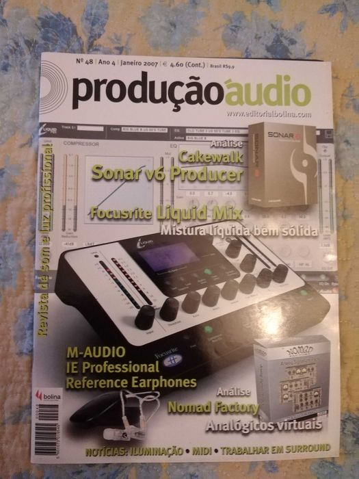 Lote revistas produção áudio