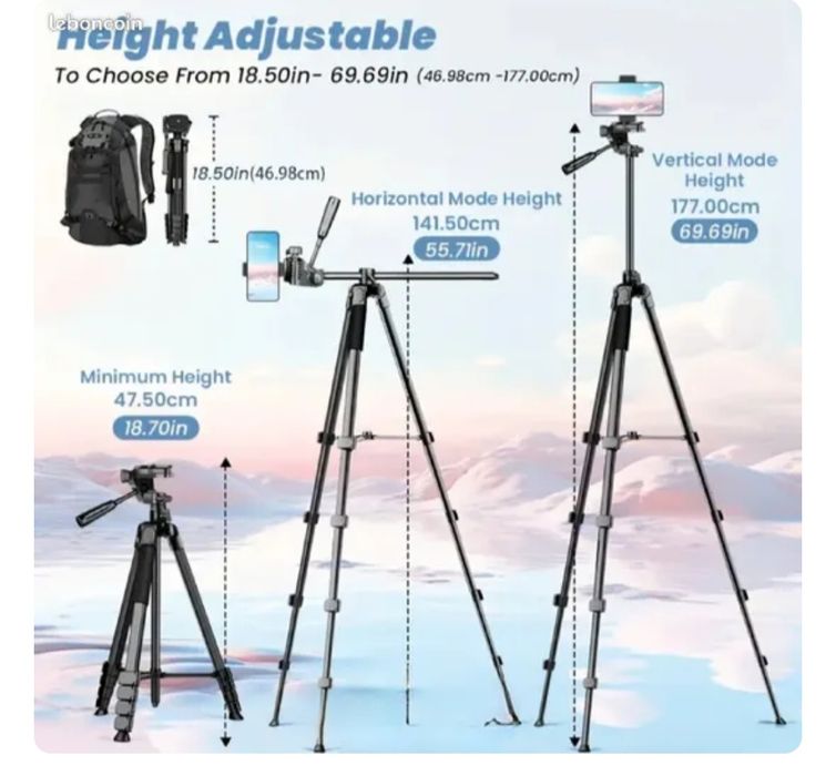 Штатив для камери та телефону
