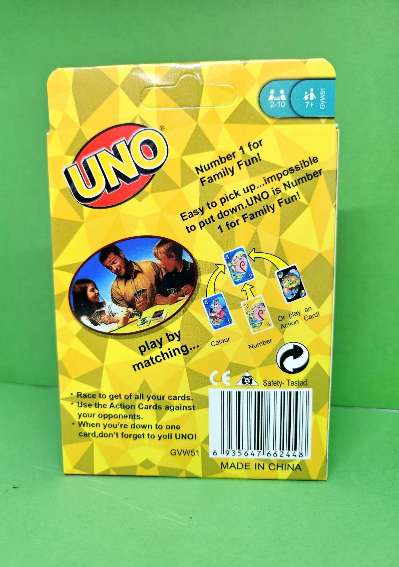 Nowe Karty UNO SpongeBob
