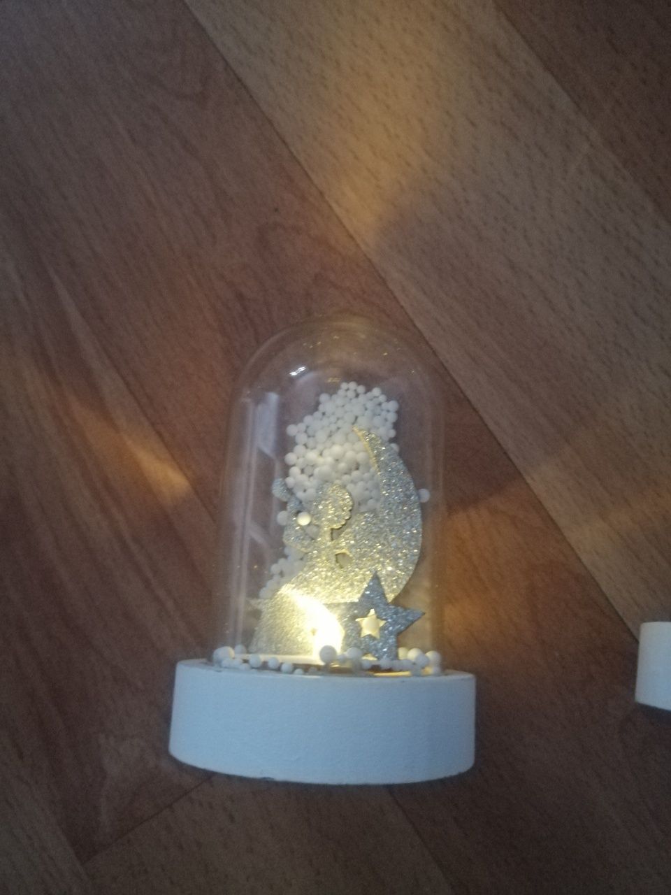 Dekoracja szklana Led, świąteczna