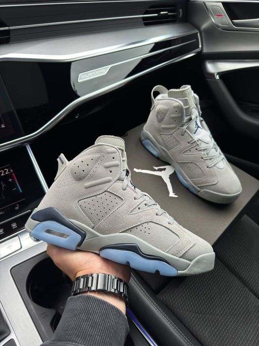 Чоловічі кросівки Nike Air Jordan Retro 6 Gray Sky