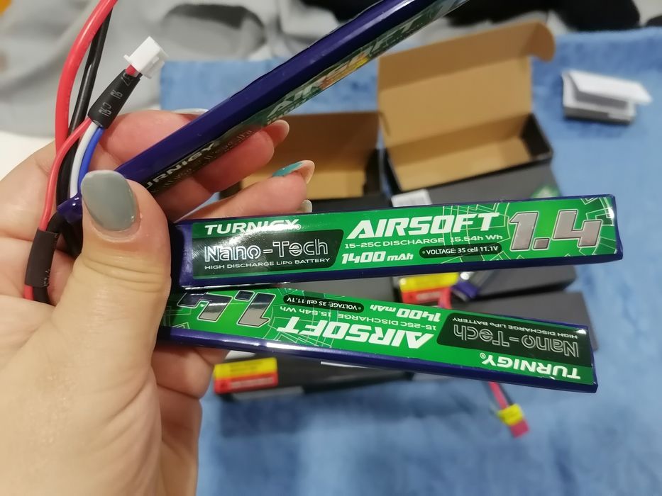 Baterias Airsoft 1400mah 3S 15~25C Lipo