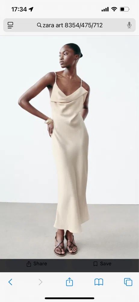 Атласна сукня Zara