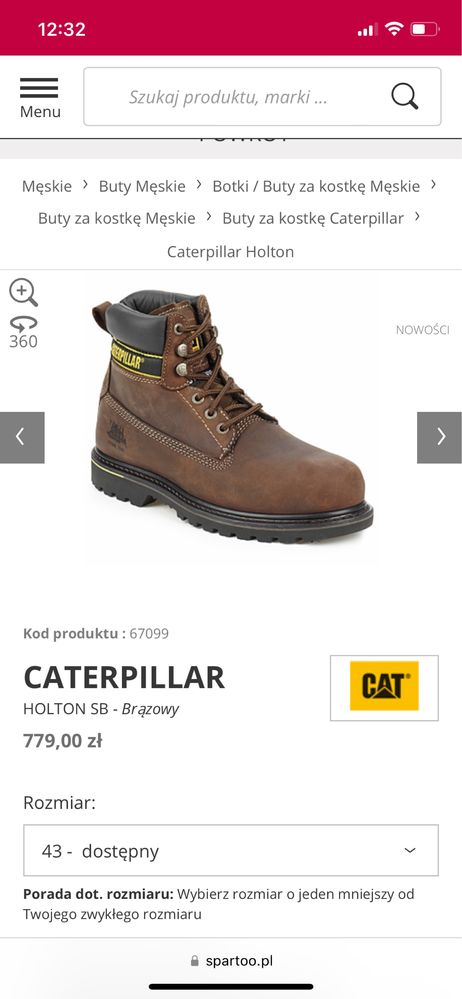 Buty caterpillar holton