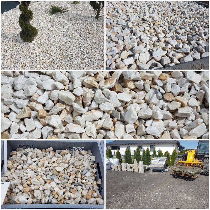 Kamienie ozdobne w BUDZYNIU Grys, Kostka granitowa, Otoczaki,TRANSPORT