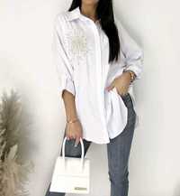 Koszula damska oversize biała XL