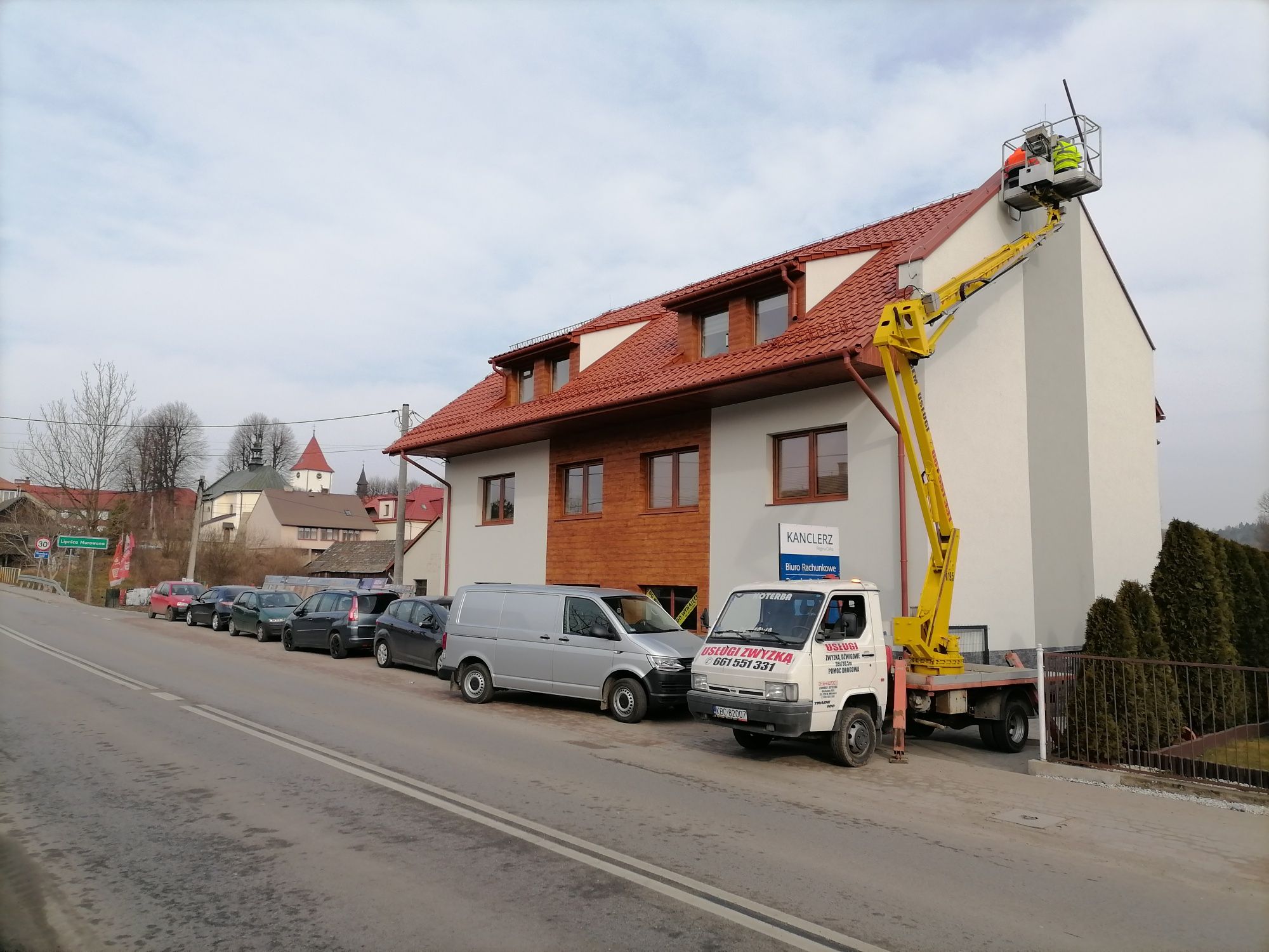 PODNOŚNIK KOSZOWY Zwyżka 19,5m Polecam. N.Wiśnicz,Bochnia , KOTERBA