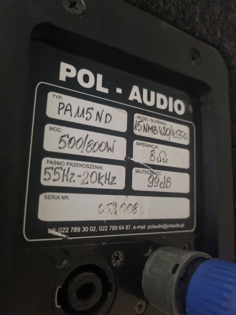 Kolumny POL-AUDIO PA115-500 ND