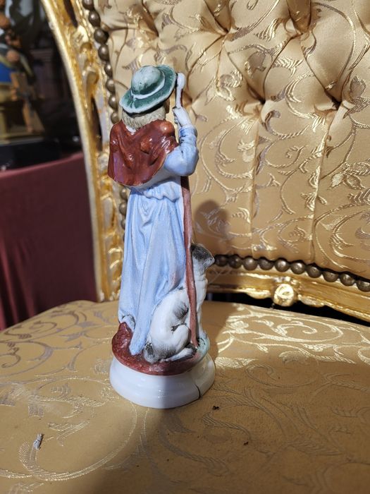 Stara porcelanowa figurka Święty Roch
