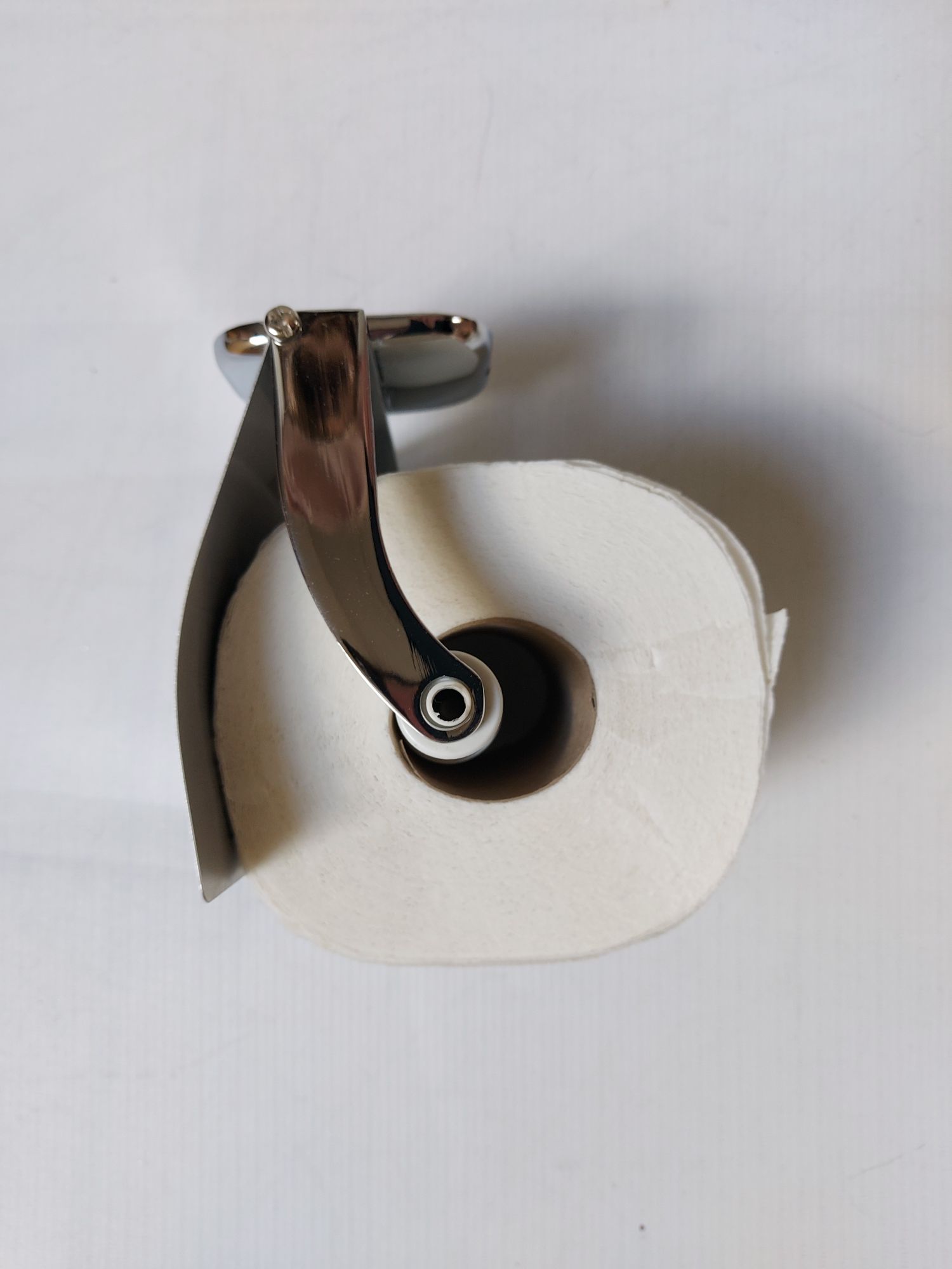 Nowy metalowy stainless steel pojemnik uchwyt na papier toaletowy