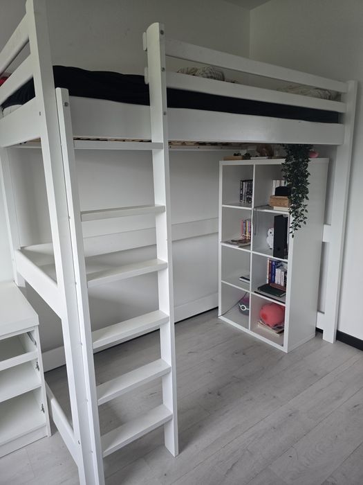 Łóżko piętrowe antresola drewno