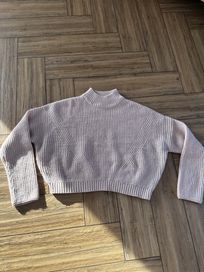 Sweter ciepły z polgolfem roz L