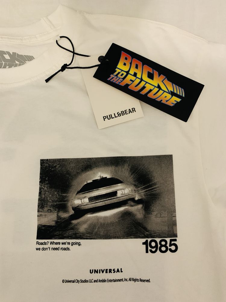 Back to the Future movie license oversize T-shirt. Pull and Bear