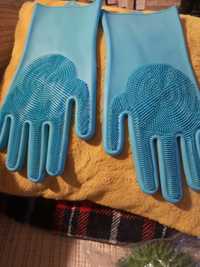 Rękawice silikonowe do mycia