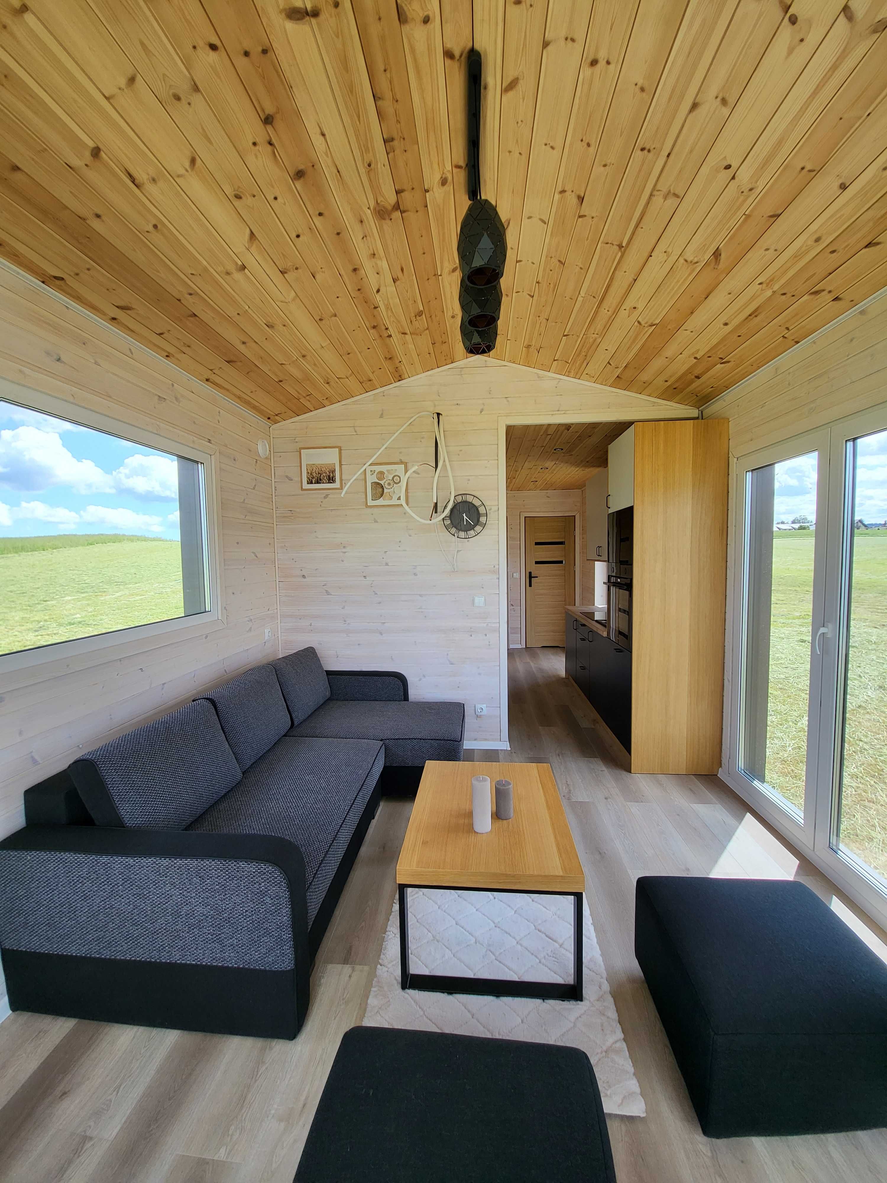 Domek mobilny na kołach 35m² drewniany całoroczny