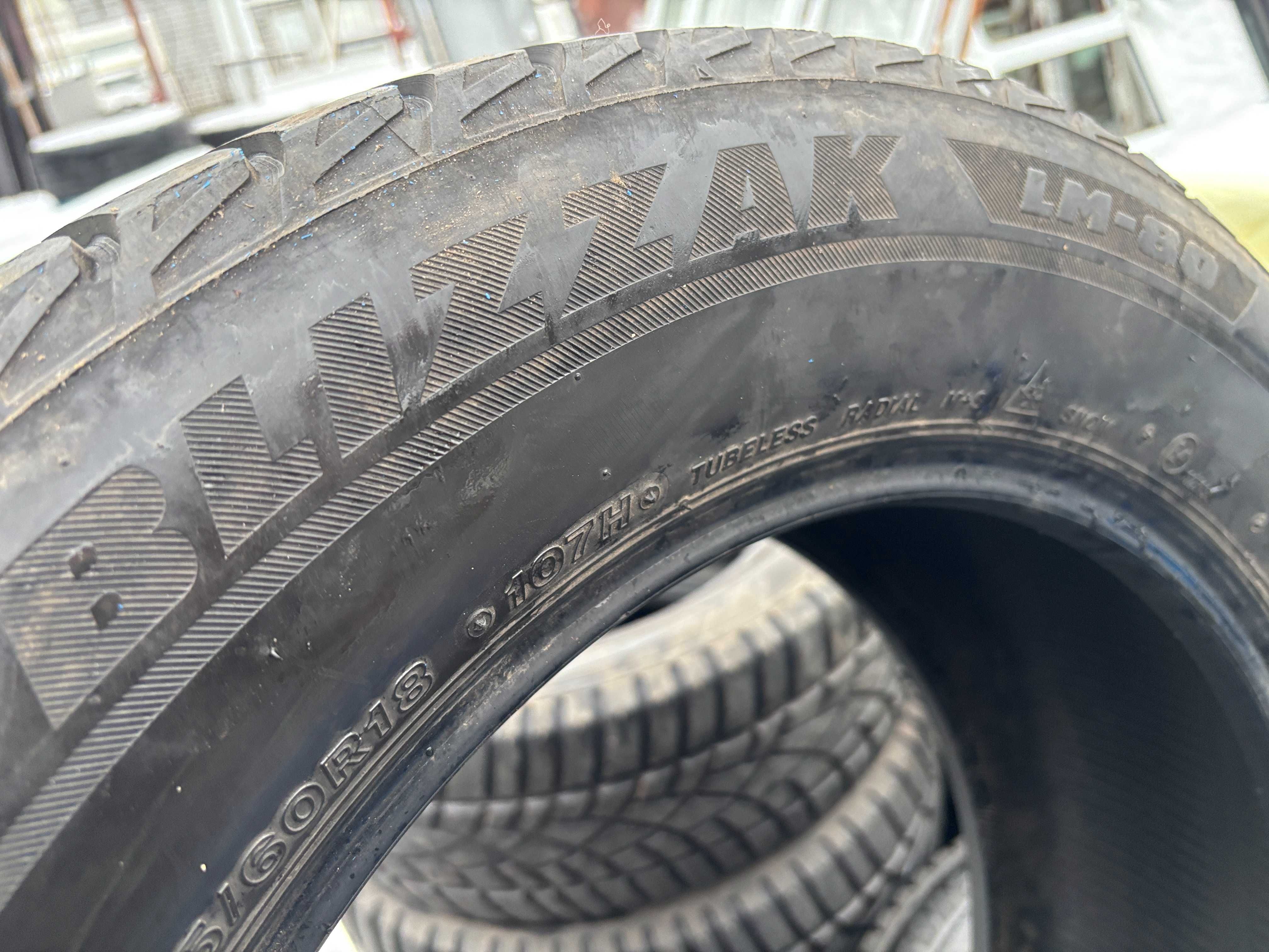 235-60-R18 BRIDGESTONE BLIZZAK 2штуки пара  резины GERMANY 2023