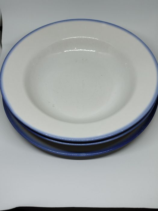 4 talerze tułowice niebieskie